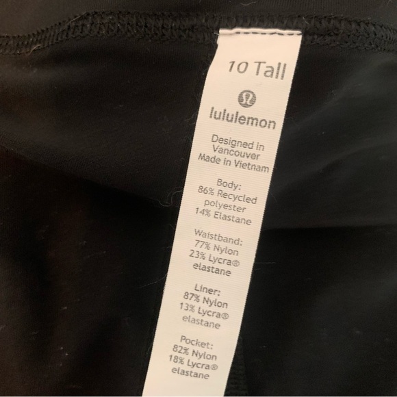Lululemon Pace Rival Skirt (Tall) *4-way Stretch 15" Black Tall 10 - Picture 5 of 12